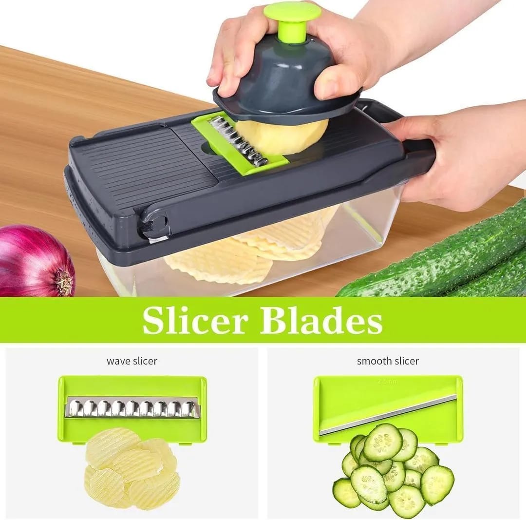 14-in-1 Multi-Function Vegetable Chopper & Slicer