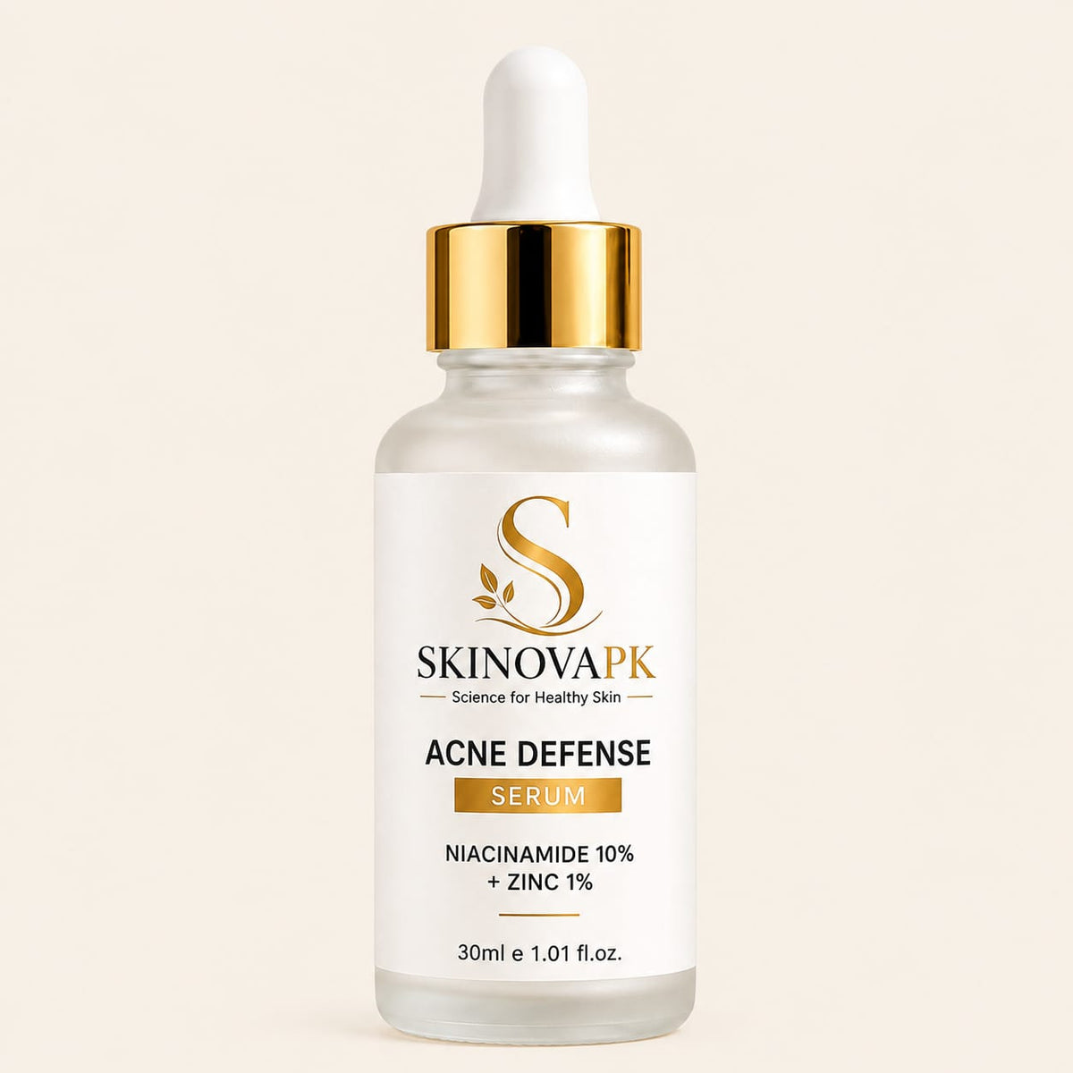 Acne Defense Serum – Niacinamide 10% + Zinc 1%.