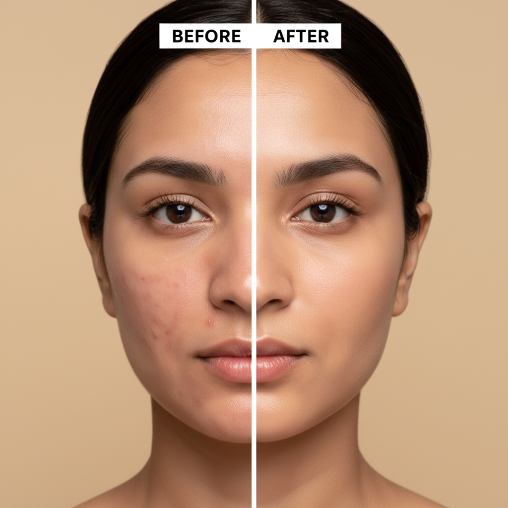 Acne Before After - Beige